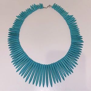 Statement Turquoise Bid Necklace